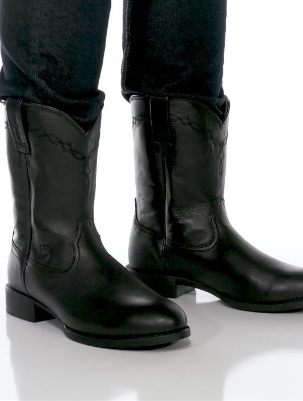 Ariat Men's Size 9 Heritage Roper Round Toe Leather Cowboy Boots, Western - Picture 7 of 13